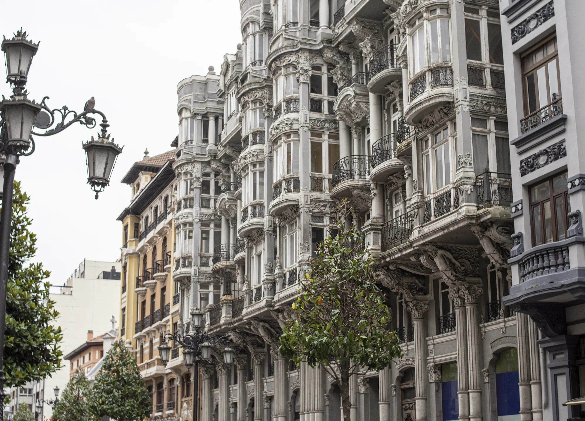 Fachadas de un barrio residencial del norte de España